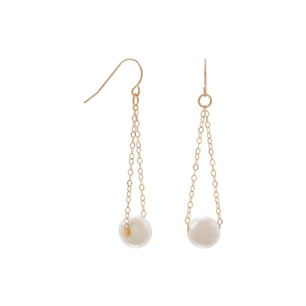 14K Gold Freshwater Pearl Earrings