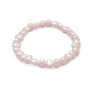 Pink Cultured Freshwater Pearl Bracelet