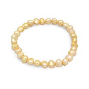 Yellow Freshwater Pearl Bracelet