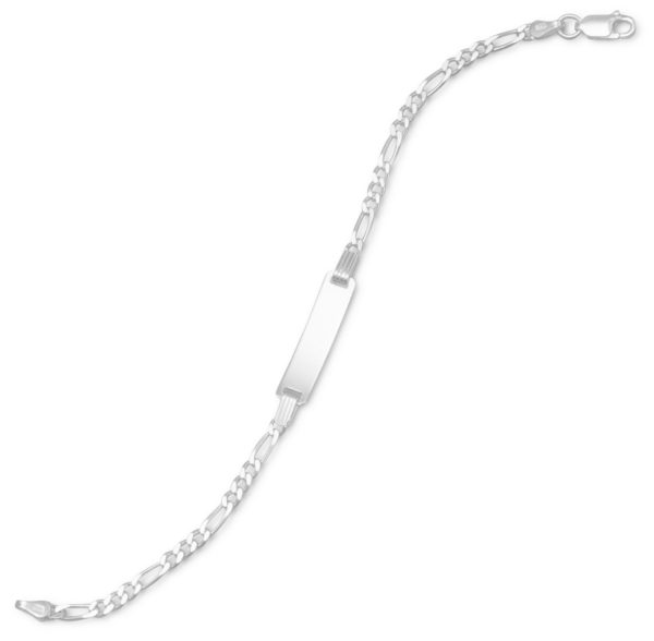 6 Figaro Chain ID Bracelet