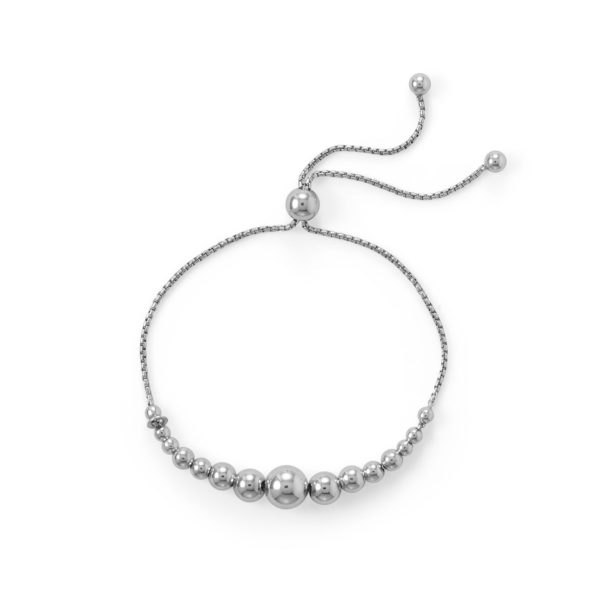Rhodium Plated Sterling Silver Bracelet
