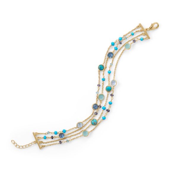 Blue Gemstone Bracelet