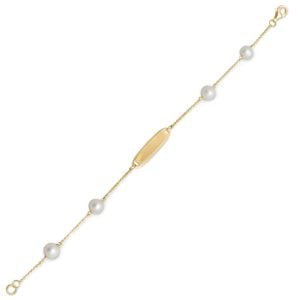 14 Karat Gold Plated ID Bracelet