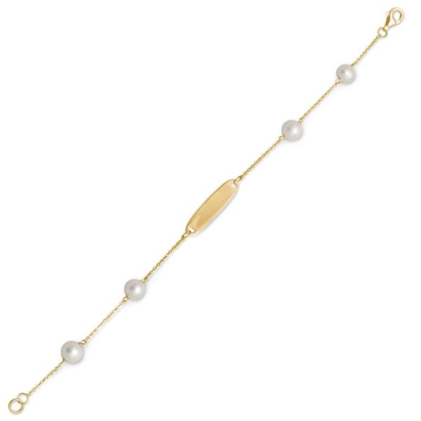 14 Karat Gold Plated ID Bracelet