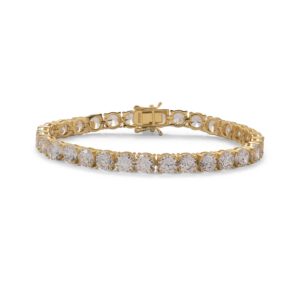 7.5 Gold Plated 6mm CZ Tennis Bracelet