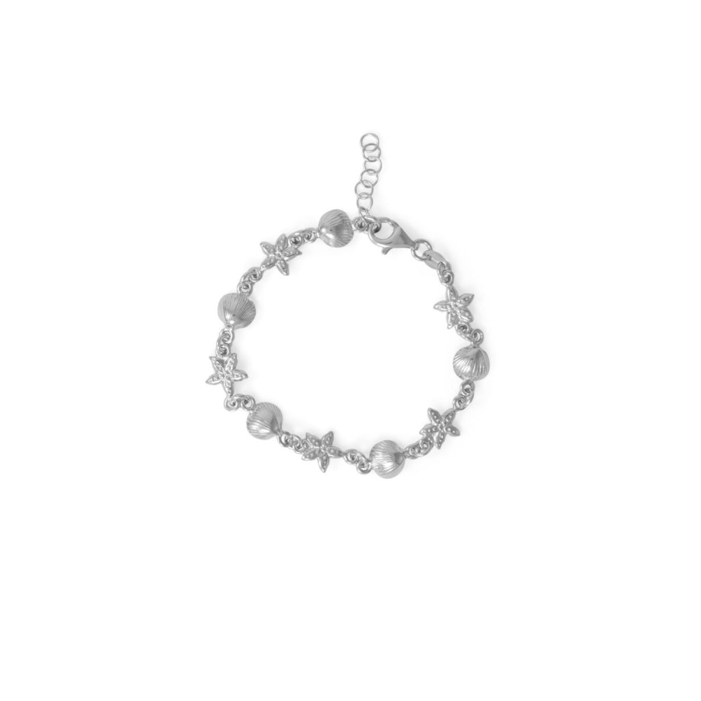 6.5+1 Shell and Starfish Bracelet