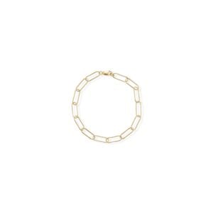 8 14/20 Gold Filled Paperclip Bracelet