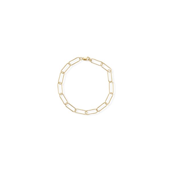 8 14/20 Gold Filled Paperclip Bracelet