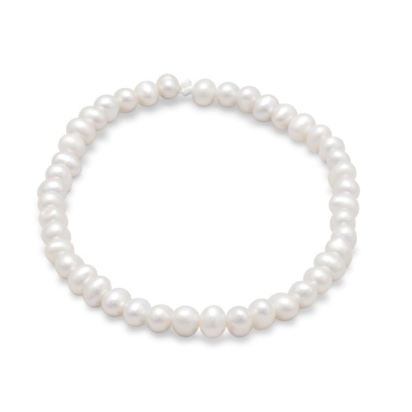 White Cultured Freshwater Pearl Bracelet