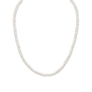 15+2 Extension White Cultured Freshwater Pearl Necklace