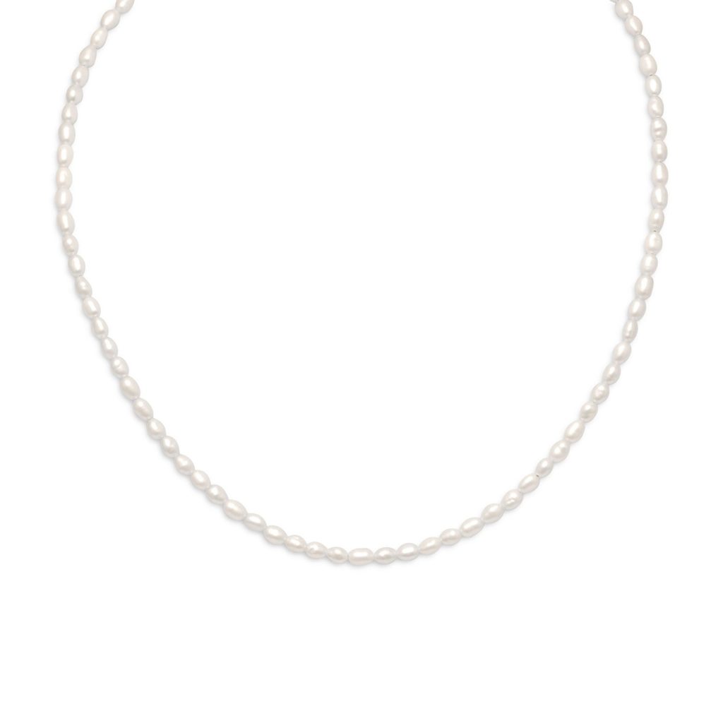 13+2 14/20 Gold Filled Cultured Freshwater Rice Pearl Necklace