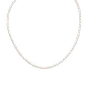 13+2 14/20 Gold Filled Cultured Freshwater Rice Pearl Necklace