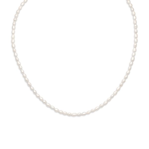 13+2 14/20 Gold Filled Cultured Freshwater Rice Pearl Necklace