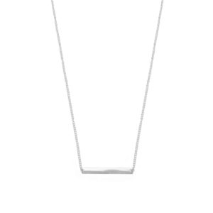 16 + 2 Thin Bar Nameplate Necklace