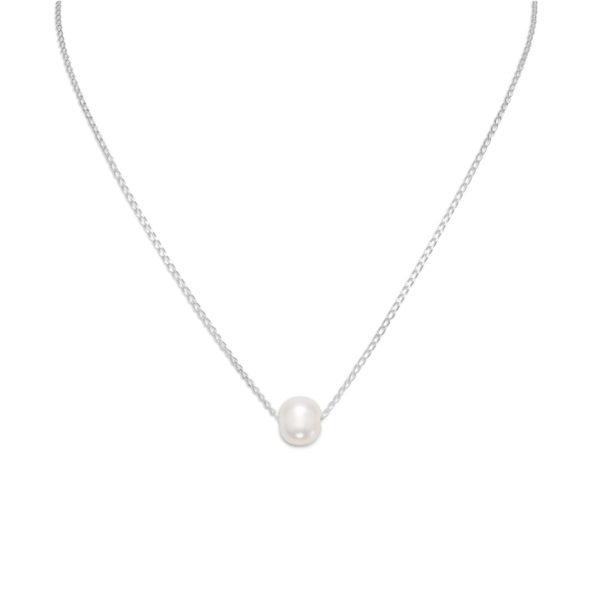 Floating Cultured Pearl Necklace