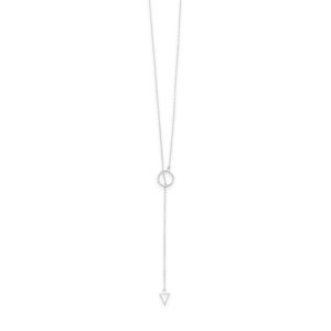 24 Multishape Lariat Necklace