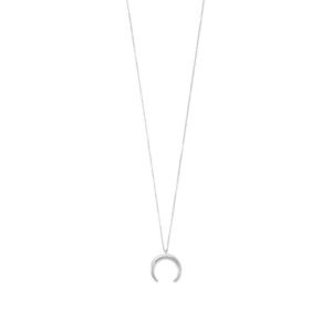 Sterling Silver Crescent Necklace
