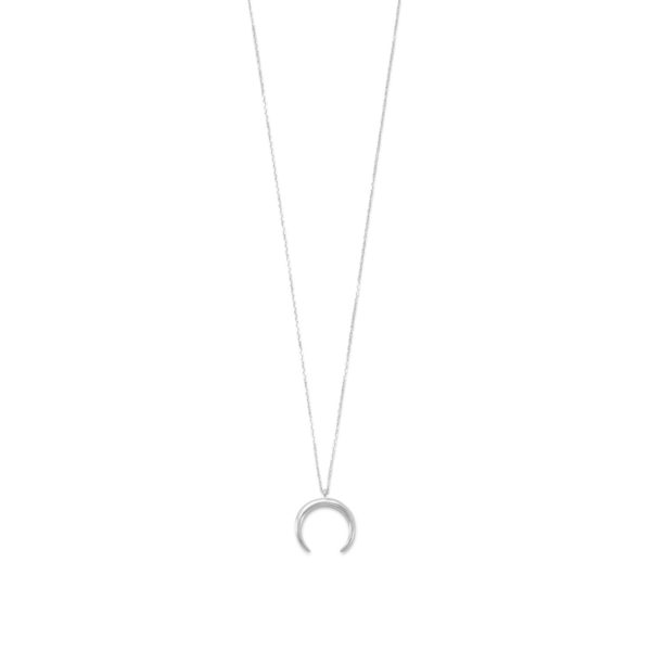 Sterling Silver Crescent Necklace