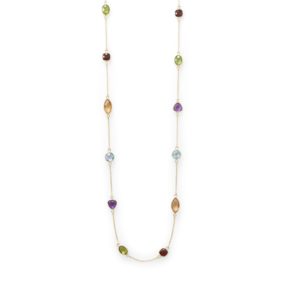 Multi Stone Madness! 25 14 Karat Gold Plated Multi Stone Necklace