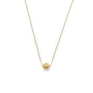 14 Karat Gold Plate Floating Bead Necklace
