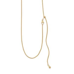 Adjustable Gold Filled French Wheat Chain