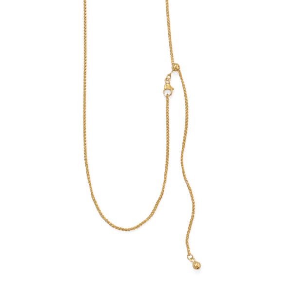 Adjustable Gold Filled French Wheat Chain