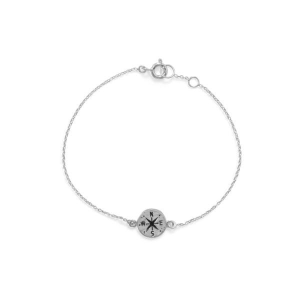 7 .5 Hammered Compass Bracelet