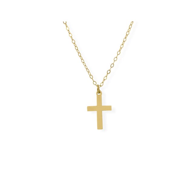 Gold Filled Cross Charm Necklace Women