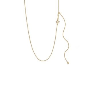 Adjustable Gold-Filled Cable Chain Necklace Women