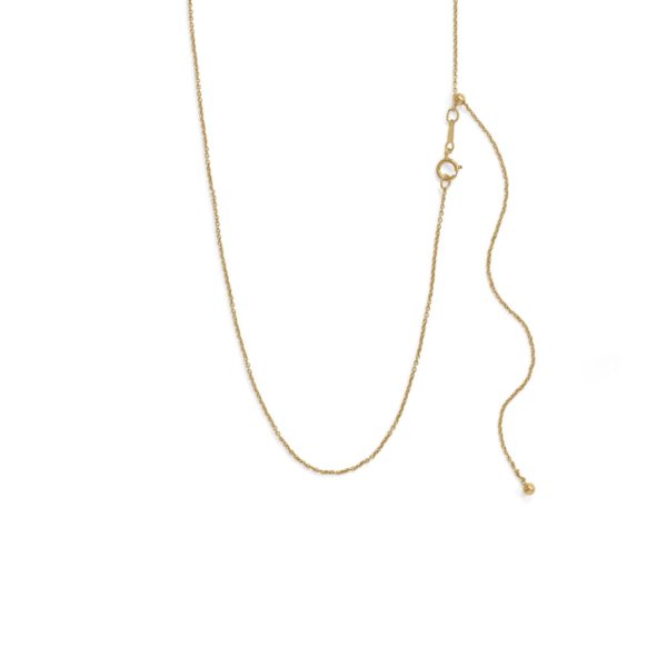 Adjustable Gold-Filled Cable Chain Necklace Women