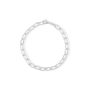 8 Smooth and Textured Link Bracelet