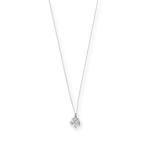 18 Oxidized Tree with Heart Leaves Necklace