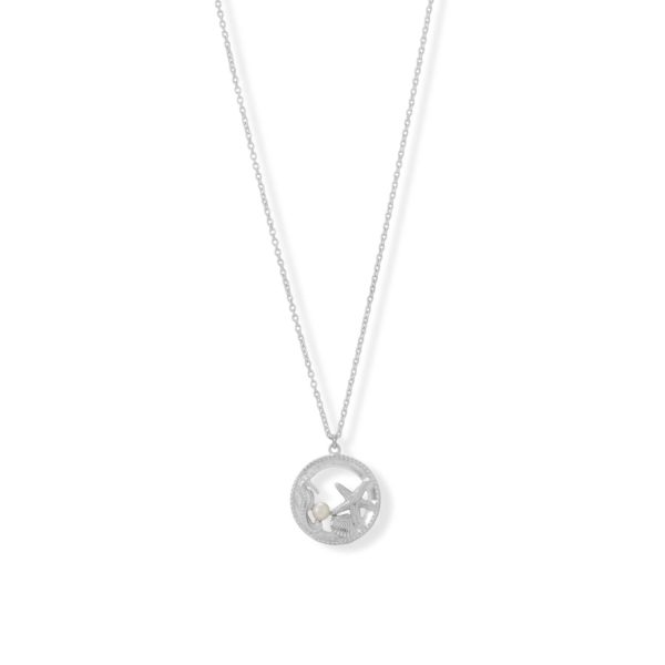 16 + 2 Sea Creature and Cultured Freshwater Pearl Necklace