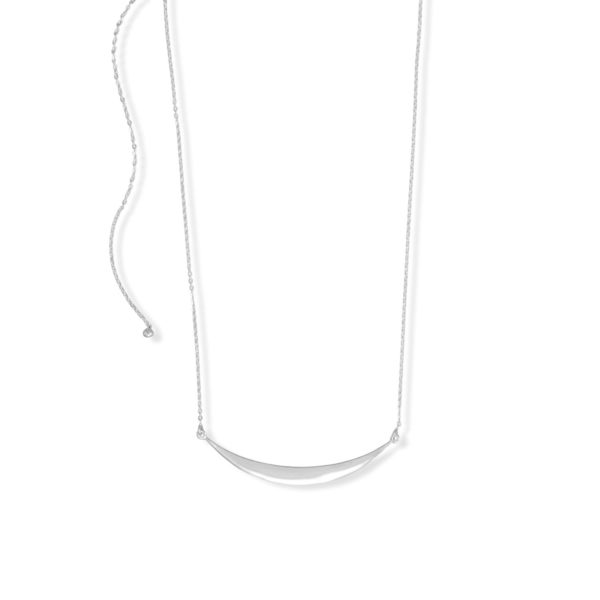 19.5 Adjustable Crescent Necklace