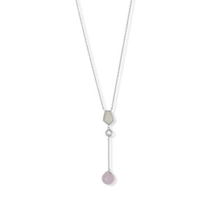 16 + 2 Rhodium Plated Mother of Pearl