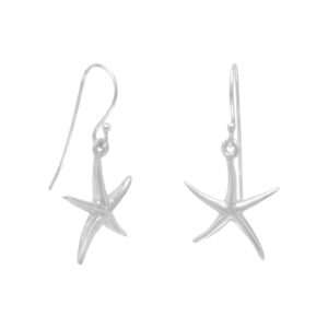Sterling Silver Starfish Earrings