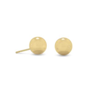 8mm Ball Stud Earrings