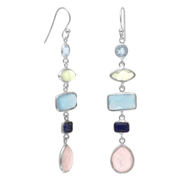 Multistone Drop Earrings