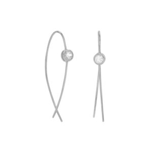 Sterling Silver CZ Earrings