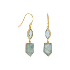 14 Karat Gold Plated Drop Earrings