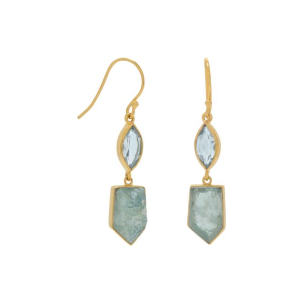 14 Karat Gold Plated Drop Earrings
