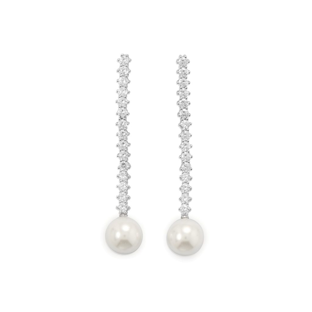 Simulated Pearl Drop Earrings
