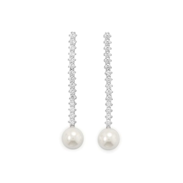 Simulated Pearl Drop Earrings