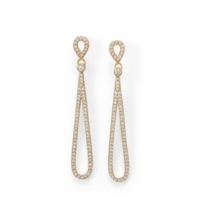 Gold Plated CZ Earrings