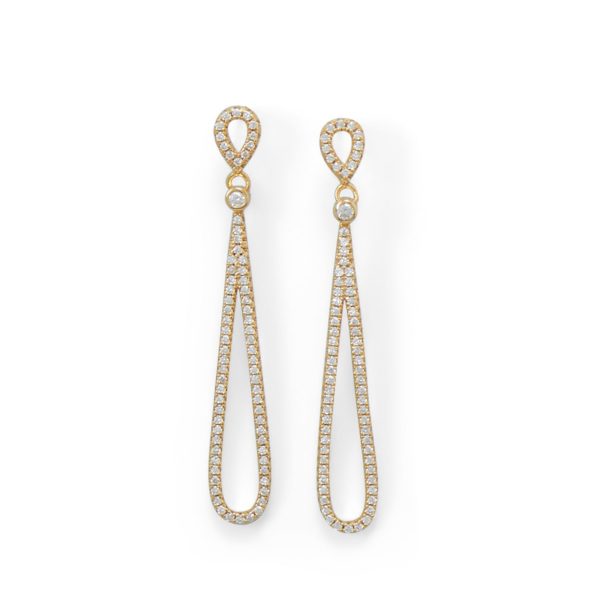 Gold Plated CZ Earrings