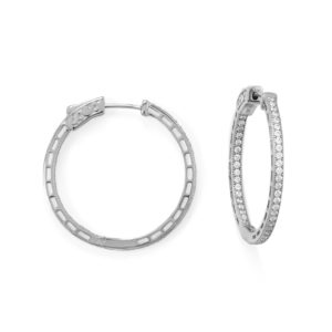 CZ Hoop Earrings