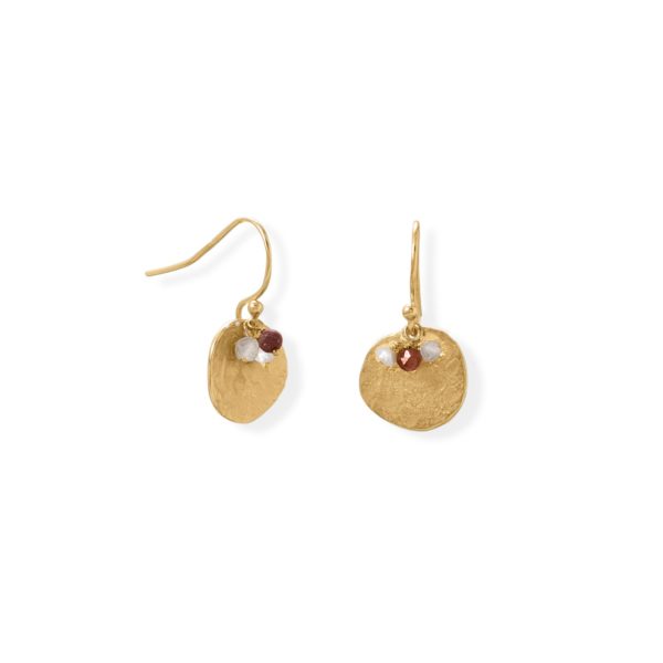 Glimmering Garnet! 14 Karat Gold Plated Garnet