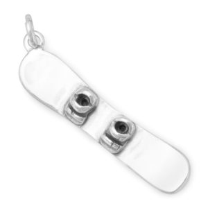 Sterling Silver Snowboard Charm