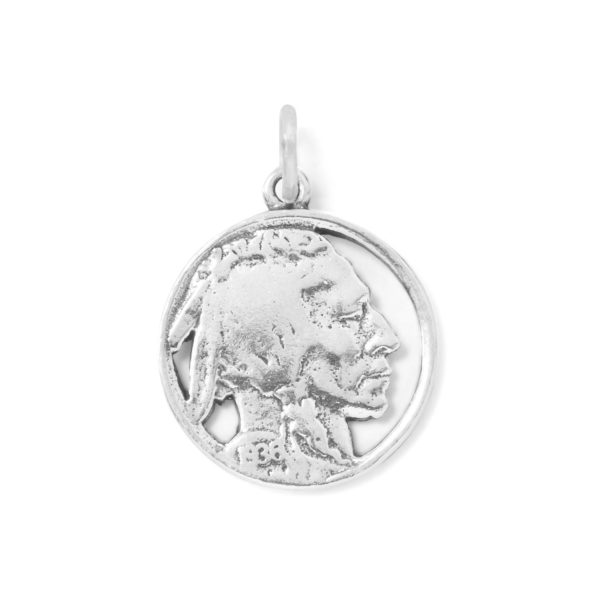 Native American Nickel Design Charm