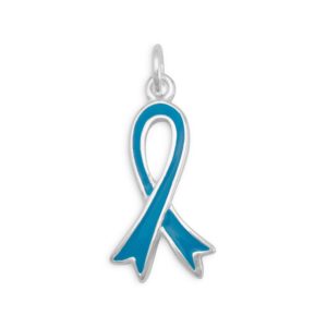 Ovarian Cancer Awareness Ribbon Charm